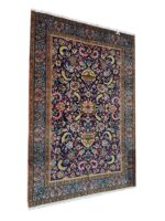 Fine Hand-Knotted Persian Vase & Botanical Wool & Silk Rug – Item No. 271 - Image 4