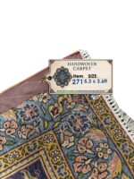 Fine Hand-Knotted Persian Vase & Botanical Wool & Silk Rug – Item No. 271 - Image 7