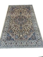 Fine Hand-Knotted Persian Nain Wool & Silk Rug – Item No. 272
