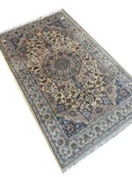 Fine Hand-Knotted Persian Nain Wool & Silk Rug – Item No. 272 - Image 5