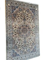 Fine Hand-Knotted Persian Nain Wool & Silk Rug – Item No. 272 - Image 4
