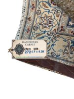 Fine Hand-Knotted Persian Nain Wool & Silk Rug – Item No. 272 - Image 8