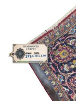 Fine Hand-Knotted Persian Kork Wool Kashan Rug – Item No. 276 - Image 7