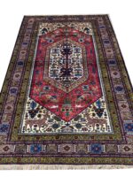 Authentic Hand-Knotted Silk-Highlighted Fine Ardabil Carpet – Item #278 - Image 7