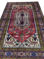 Authentic Hand-Knotted Silk-Highlighted Fine Ardabil Carpet – Item #278 - Image 2