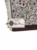 Exquisite Fine Nain Wool & Silk Hand-Knotted Persian Carpet – Item No. 290 - Image 10