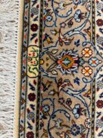 Signed Fine Persian Kashan Kork Wool Hand-Knotted Carpet – Item No. 293 - Image 7