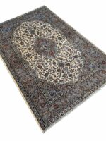 Signed Fine Persian Kashan Kork Wool Hand-Knotted Carpet – Item No. 293 - Image 5