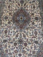 Signed Fine Persian Kashan Kork Wool Hand-Knotted Carpet – Item No. 293 - Image 3