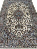 Signed Fine Persian Kashan Kork Wool Hand-Knotted Carpet – Item No. 293 - Image 2