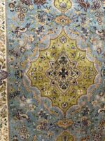 Vintage Fine Persian Tabriz Pictorial Hunting Scene Hand-Knotted Carpet – Item No. 300 - Image 3