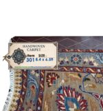 Fine Persian Mood (Mud) Hand-Knotted Carpet – Antique Gold & Earth Tone Palette (Item 301) - Image 7