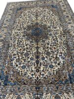 Authentic Hand-Knotted Persian Kashan Fine Oriental Rug – Floral Medallion Design (Item 302) - Image 5