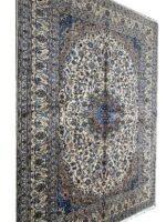 Authentic Hand-Knotted Persian Kashan Fine Oriental Rug – Floral Medallion Design (Item 302) - Image 2