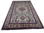 Authentic Hand-Knotted Fine Kashan Persian Rug – Vase & Floral Medallion Design (Item 303)