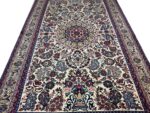 Authentic Hand-Knotted Fine Kashan Persian Rug – Vase & Floral Medallion Design (Item 303) - Image 8
