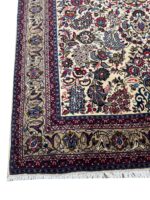 Authentic Hand-Knotted Fine Kashan Persian Rug – Vase & Floral Medallion Design (Item 303) - Image 7