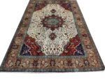 Masterpiece Hand-Knotted Tabriz Rug – Premium 50 Raj Royal Medallion Design with Silk Highlights | Item 167