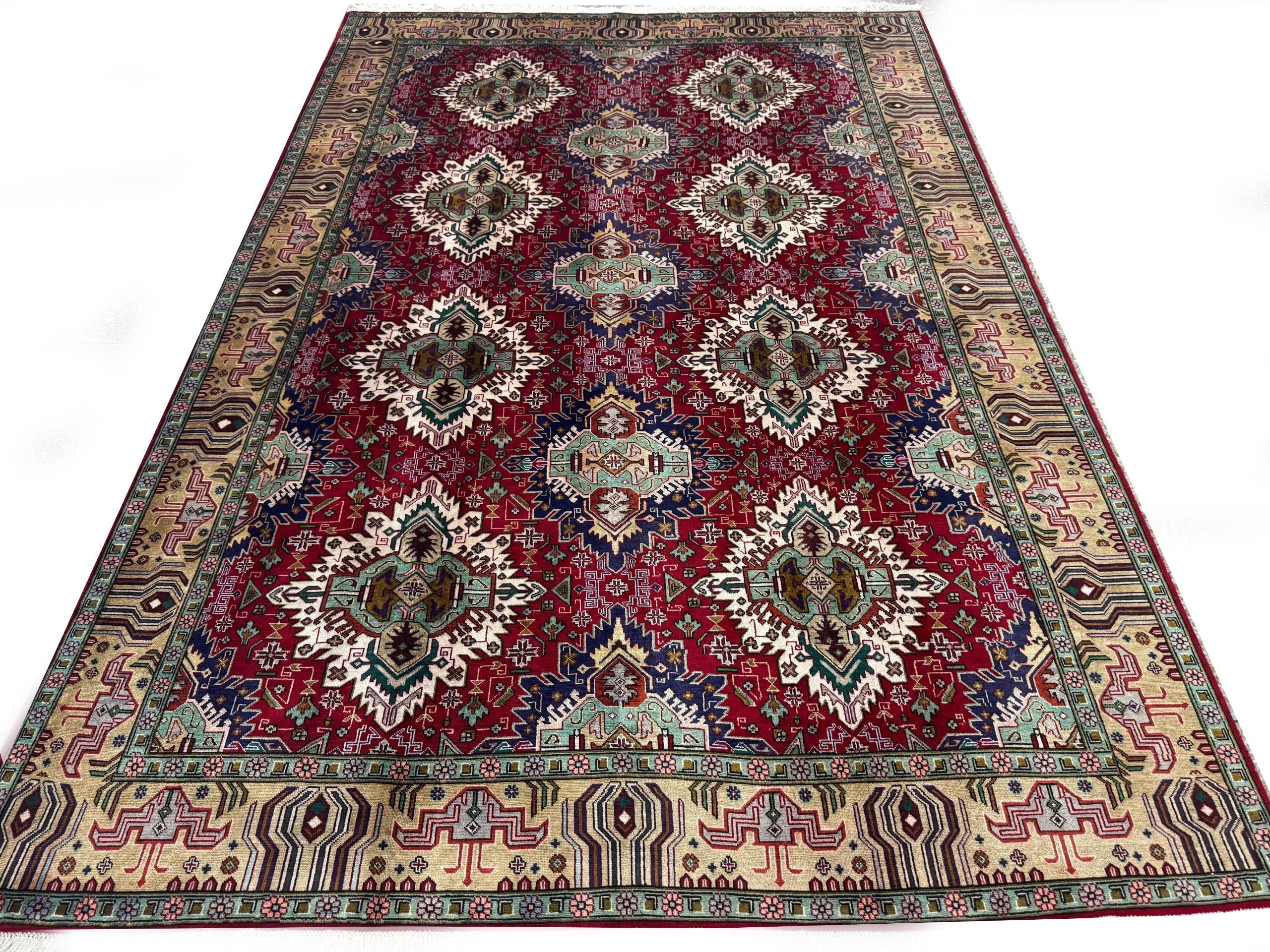WhatsApp Image 2026-07-31 at 2.20.34 AM Handcrafted Fine Geometric Tabriz Persian Rug – Item #151 - Image 1