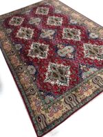 Handcrafted Fine Geometric Tabriz Persian Rug – Item #151 - Image 5