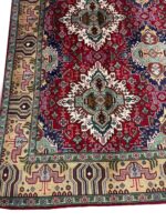 Handcrafted Fine Geometric Tabriz Persian Rug – Item #151 - Image 3