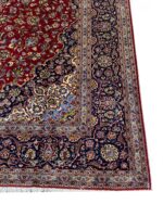 Masterpiece Handwoven Kashan Kork Wool Persian Carpet with Authentic Signature – Item 134 - Image 2
